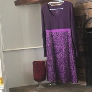 Purple PrAna Lagoon Paisley XS A-line dress